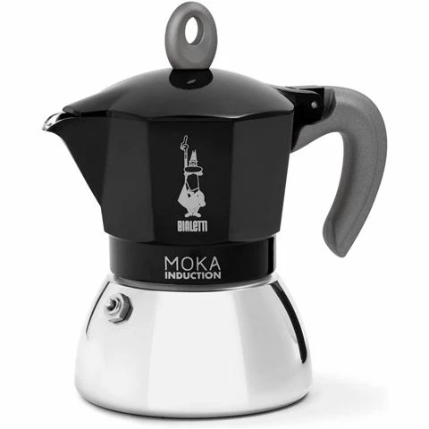 Bialetti - Moka Induction Espresso Maker Black 2 Cup 3 Bialetti - Moka Induction Espresso Maker Black 2 Cup