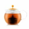 Bodum - Tea Press With Glass Handle And Lid Yolk 1L -KeepCup shop 163996 Large