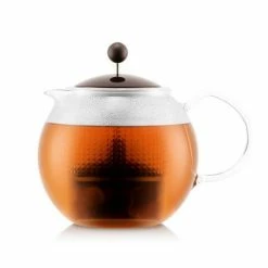 Bodum - Tea Press With Glass Handle And Lid Dark Roast 1L