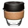 Keepcup - Brew Reusable Glass Coffee Cup Cork Black 227ml -KeepCup shop 188734 Large