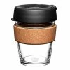 Keepcup - Brew Reusable Glass Coffee Cup Cork Black 340ml -KeepCup shop 188735 Large