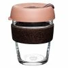 Keepcup - Brew Wood Reusable Glass Coffee Cup Caramel 340ml -KeepCup shop 188743 Large