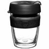Keepcup - Brew Longplay Re-Use Glass Coffee Cup Black 340ml -KeepCup shop 188752 Large