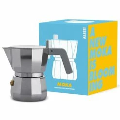 Alessi - Moka Espresso Metallic Grey 3 Cups