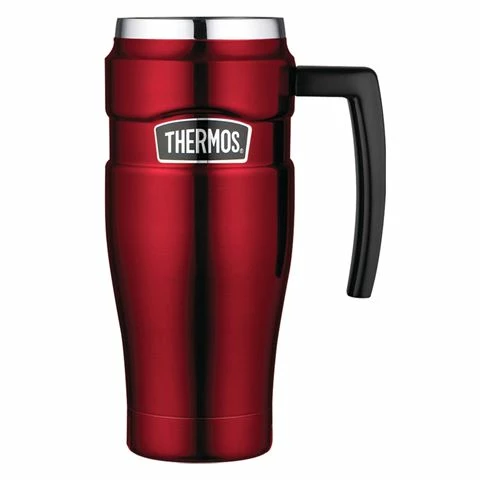 Thermos - Stainless Steel King Travel Mug Red 470ml 3 Thermos - Stainless Steel King Travel Mug Red 470ml
