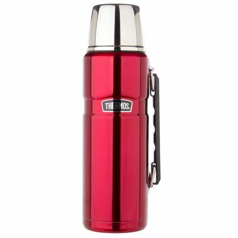 Thermos - Stainless Steel Vacuum Insulated Flask Red 1.2L 3 Thermos - Stainless Steel Vacuum Insulated Flask Red 1.2L