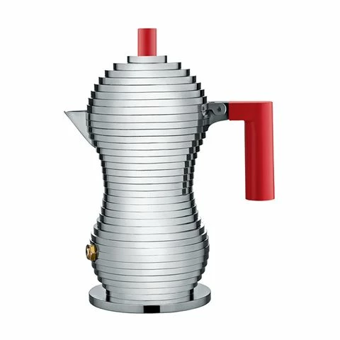 Alessi - Pulcina Espresso Coffee Maker Red 1 Cup 3 Alessi - Pulcina Espresso Coffee Maker Red 1 Cup