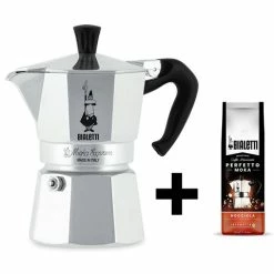Bialetti - Moka Express 6 Cup With 250gm Ground Coffee