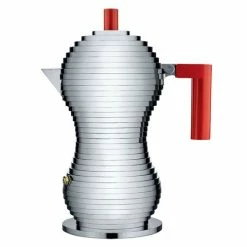 Alessi - Pulcina Espresso Coffee Maker Red 3 Cups